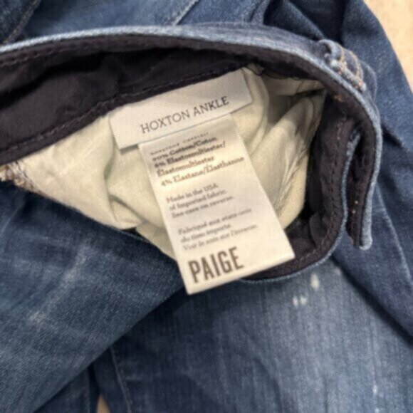 PAIGE women's 28" waist Hoxton Ankle blue denim jeans Retails $219. - Picture 4 of 7